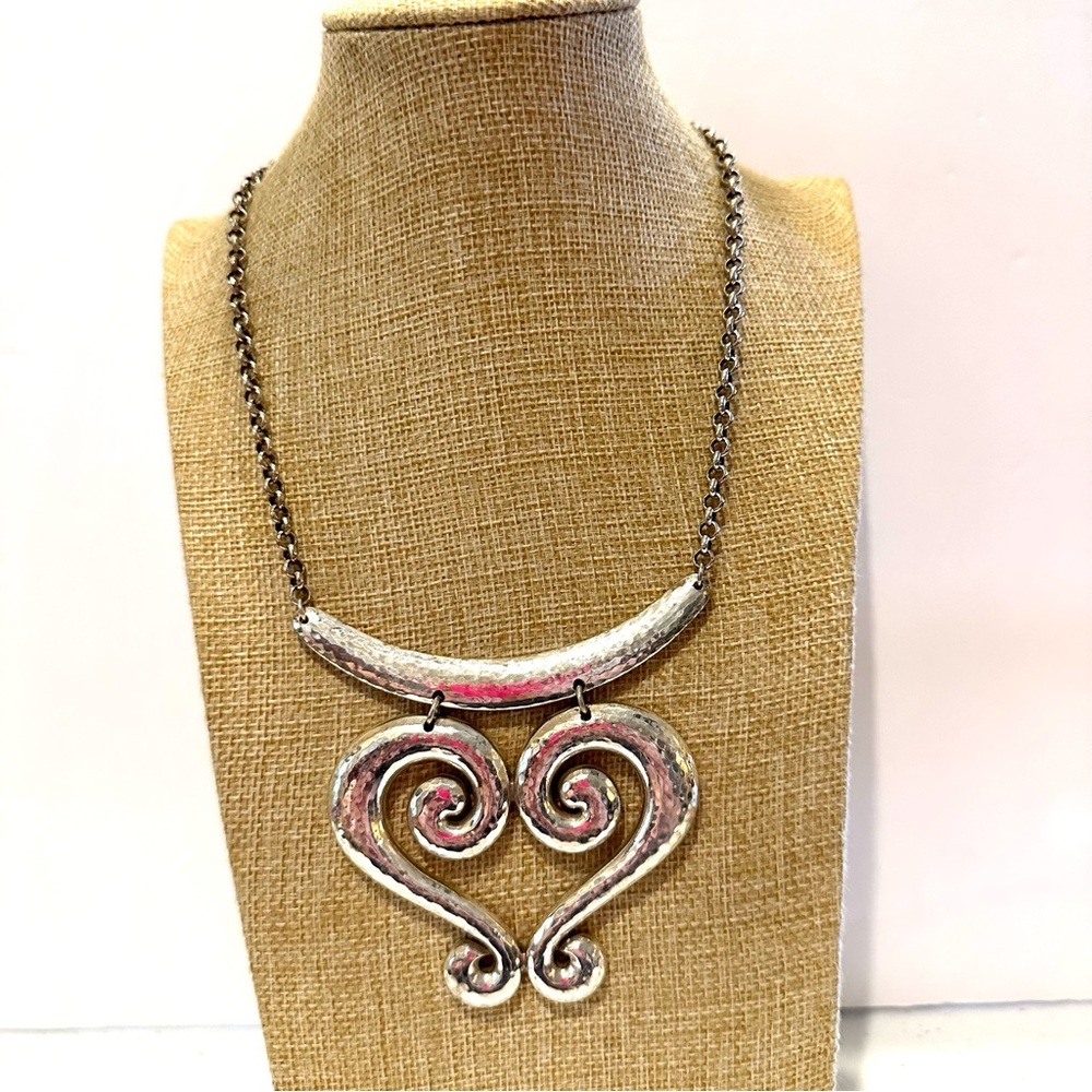 Brighton Statement Necklace “Genoa Scroll” Large … - image 5